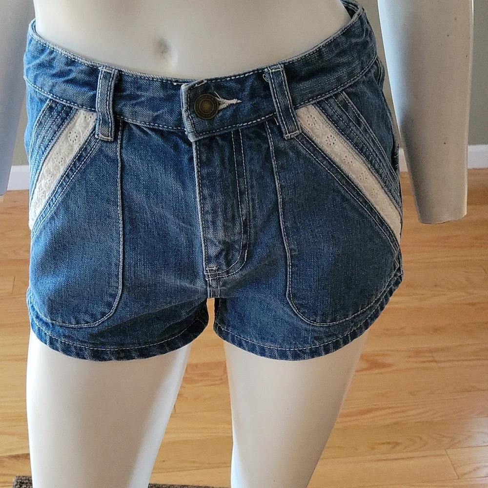 Free People denim shorts